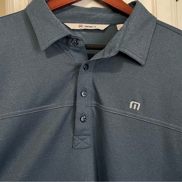 Travis Mathew Short Sleeve Collared Golf Polo Blue Size XL - Picture 5 of 8